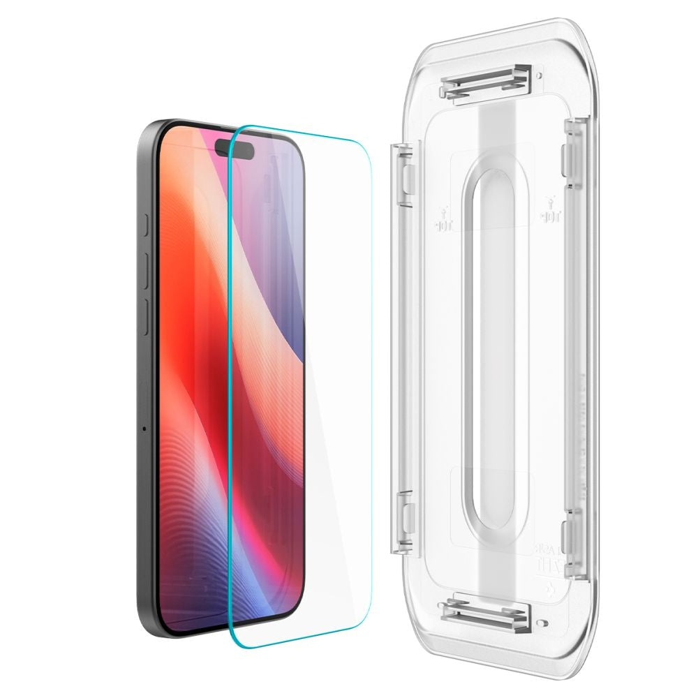 Αντιχαρακτικό Γυαλί Προστασίας Apple iPhone 16 Pro - Spigen Tempered Glass GLAS.tR EZ Fit HD Οθόνης - Clear (AGL07935)