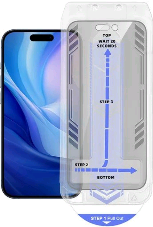Αντιχαρακτικό Γυαλί Προστασίας Apple iPhone 16 Pro - Vivid Full Face Privacy Tempered Glass W/Applicator Απορρήτου Οθόνης - B