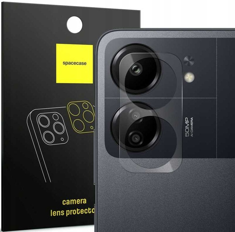 Αντιχαρακτικό Γυαλί Προστασίας Xiaomi Redmi 13C 4G / Poco C65 Spacecase Camera Glass Lens Protector για Φακό Κάμερας - Transp