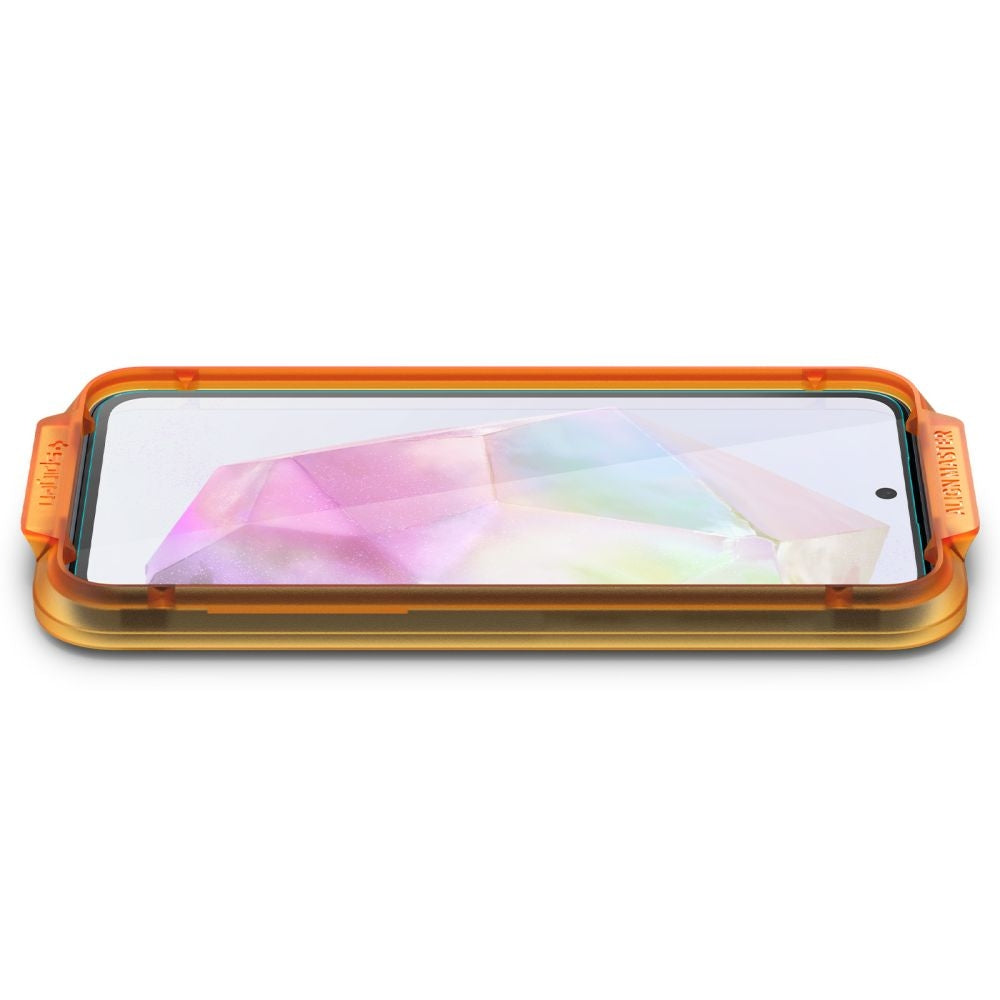 Αντιχαρακτικό Γυάλινο Tempered Glass - Samsung Galaxy A35 - Spigen GLAS.tR ALIGNmaster - Clear - 2 Τεμάχια (AGL07772)