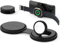 Ασύρματος Φορτιστής Satechi OntheGo 2 in 1 Charger Μαγνητική Βάση MagSafe / Qi2 για iPhone 15W / Apple Watch 5W - Black (ST-Q