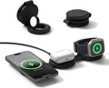 Ασύρματος Φορτιστής Satechi OntheGo 3 in 1 Charger Μαγνητική Βάση MagSafe / Qi2 για iPhone 15W / AirPods 5W / Apple Watch 5W 