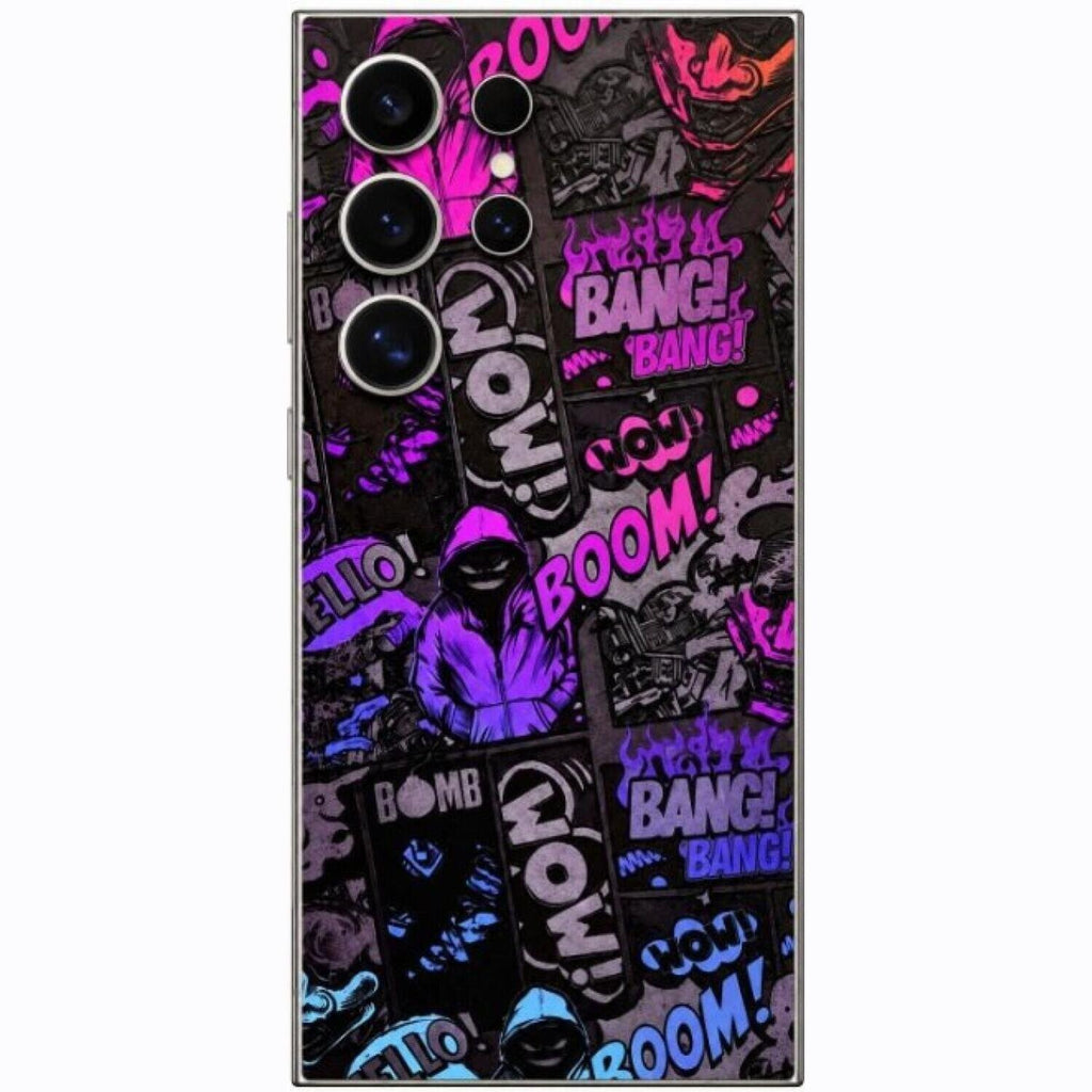 Αυτοκόλλητο Skin Προστασίας Πλάτης Samsung Galaxy S24 Ultra Gams Premium Vinyl Skin Back Plate - 3D Neonbomb (GAMS-VNL-SKIN-3