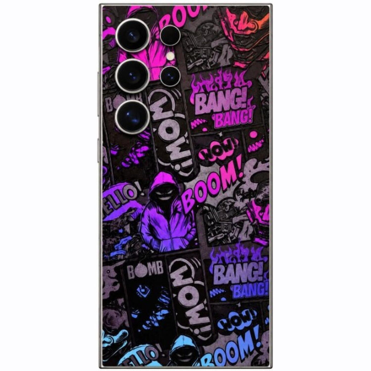Αυτοκόλλητο Skin Προστασίας Πλάτης Samsung Galaxy S25 Ultra Gams Premium Vinyl Skin Back Plate - 3D Neonbomb (GAMS-VNL-SKIN-3