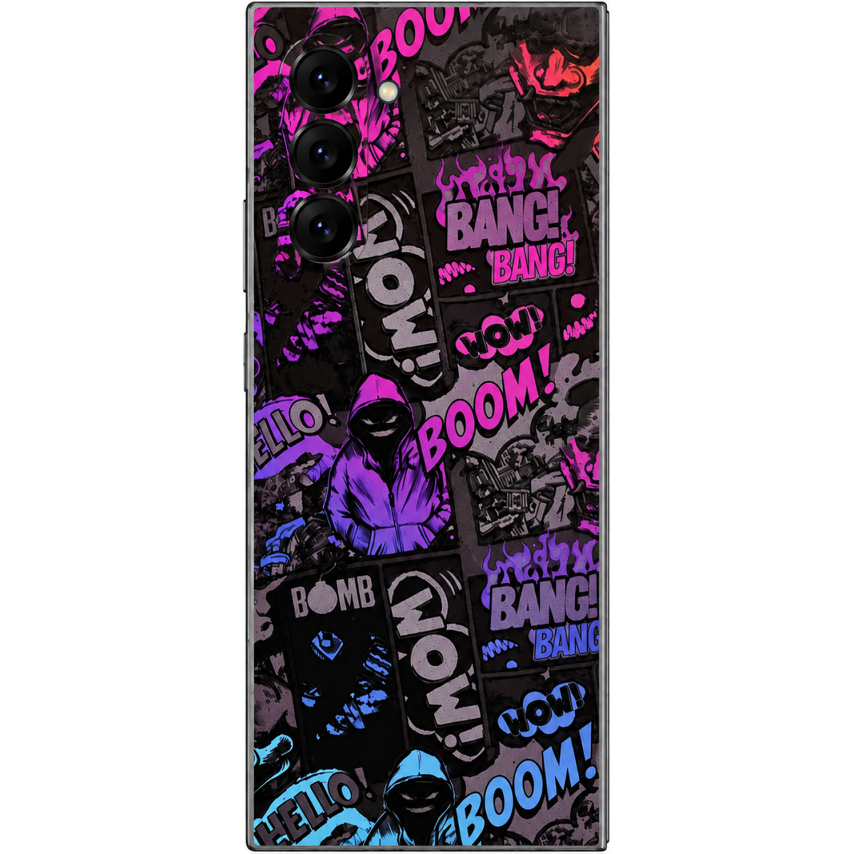 Αυτοκόλλητο Skin Προστασίας Πλάτης Samsung Galaxy Z Fold6 Gams Premium Vinyl Skin Back Plate - 3D Neonbomb (GAMS-VNL-SKIN-3DN