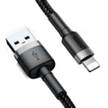 Baseus Cafule Braided Lightning Καλώδιο Γκρι 3m