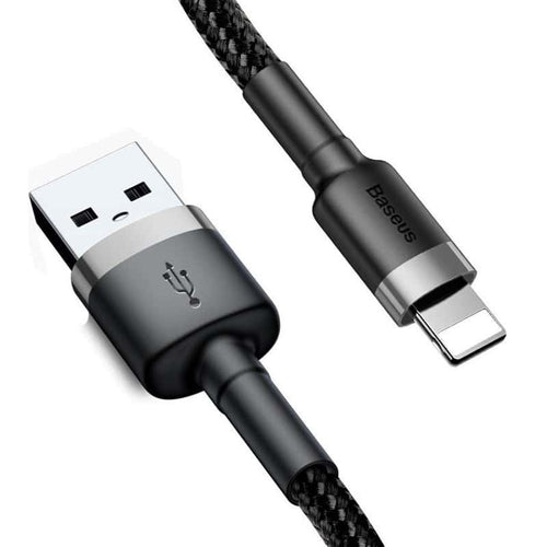 Baseus Cafule Braided Lightning Καλώδιο Γκρι 3m