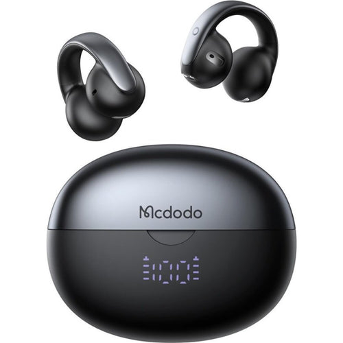 Bluetooth Ακουστικά Mcdodo Wireless Clip-On Earbuds Air O3 Ασύρματα με Θήκη Φόρτισης & Ψηφιακή Οθόνη LED - Black (HP-8160)