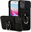 Bodycell Armor Slide - Ανθεκτική Θήκη Apple iPhone SE 2022 / 2020 / 8 / 7 με Κάλυμμα για την Κάμερα & Μεταλλικό Ring Holder -