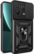 Bodycell Armor Slide - Ανθεκτική Θήκη Xiaomi 13 Pro με Κάλυμμα για την Κάμερα & Μεταλλικό Ring Holder - Black (5206015011504)