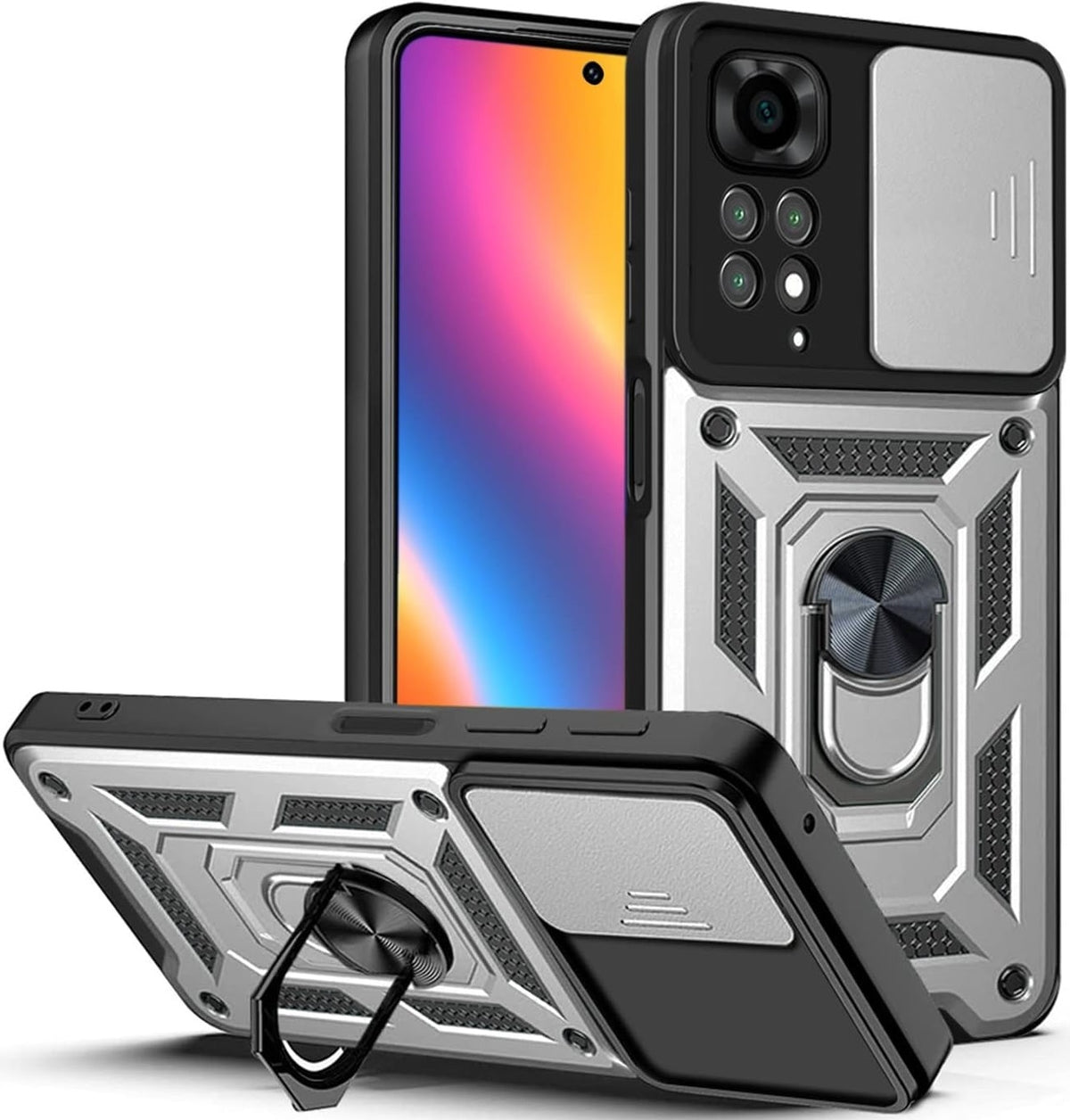 Bodycell Armor Slide - Ανθεκτική Θήκη Xiaomi Redmi Note 11 Pro / Redmi Note 12 Pro 4G με Κάλυμμα για την Κάμερα & Μεταλλικό R