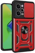 Bodycell Armor Slide - Ανθεκτική Θήκη Xiaomi Redmi Note 12 Pro 5G / Poco X5 Pro με Κάλυμμα για την Κάμερα & Μεταλλικό Ring Ho