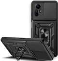 Bodycell Armor Slide - Ανθεκτική Θήκη Xiaomi Redmi Note 12S με Κάλυμμα για την Κάμερα & Μεταλλικό Ring Holder - Black (520601