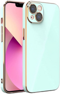 Bodycell Gold Plated - Θήκη Σιλικόνης Apple iPhone 13 - Mint Green (5206015069147)