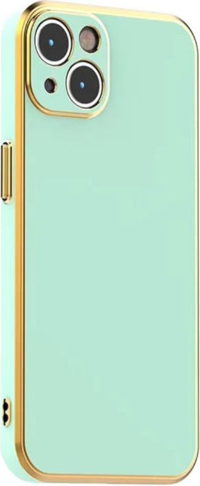 Bodycell Gold Plated - Θήκη Σιλικόνης Apple iPhone 14 - Mint Green (5206015069239)
