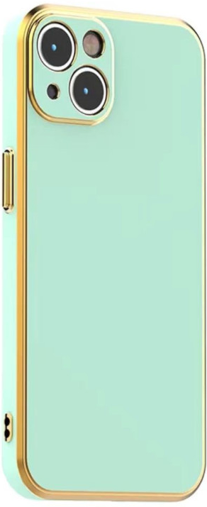 Bodycell Gold Plated - Θήκη Σιλικόνης Apple iPhone 14 Plus - Mint Green (5206015069260)
