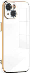Bodycell Gold Plated - Θήκη Σιλικόνης Apple iPhone 15 Plus - White (5206015073786)