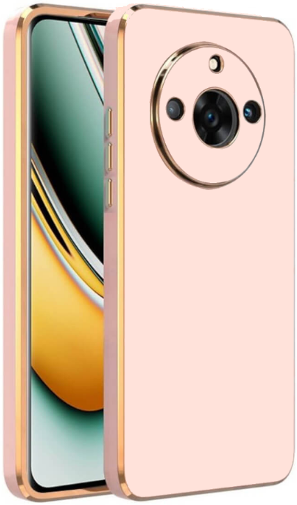 Bodycell Gold Plated - Θήκη Σιλικόνης Realme 11 Pro / 11 Pro Plus - Pink (5206015073939)