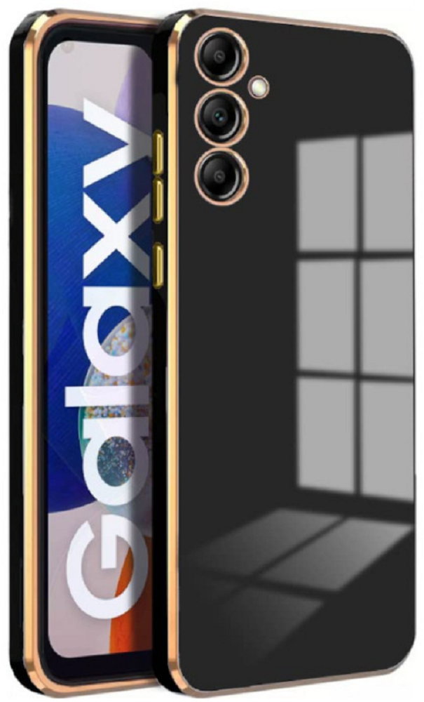 Bodycell Gold Plated - Θήκη Σιλικόνης Samsung Galaxy A14 - Black (5206015069406)
