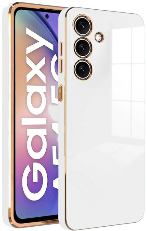 Bodycell Gold Plated - Θήκη Σιλικόνης Samsung Galaxy A34 - White (5206015071225)