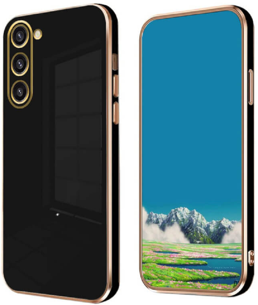 Bodycell Gold Plated - Θήκη Σιλικόνης Samsung Galaxy S23 - Black (5206015069734)