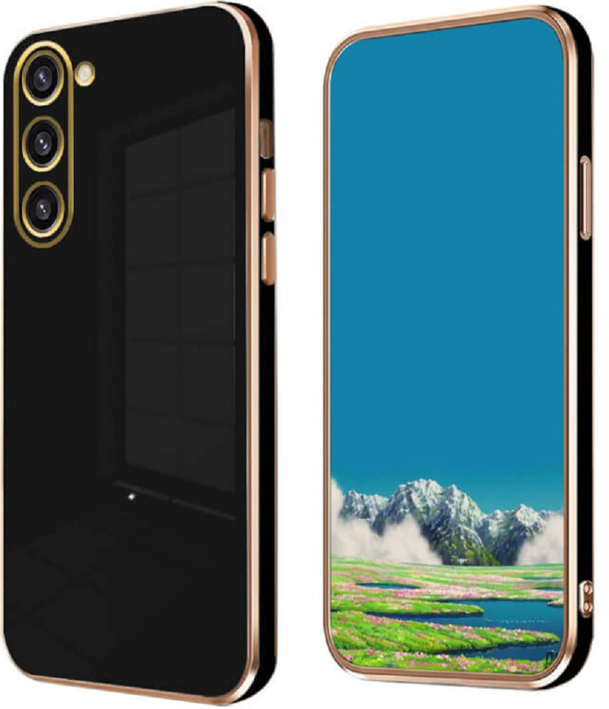 Bodycell Gold Plated - Θήκη Σιλικόνης Samsung Galaxy S23 Plus - Black (5206015069765)