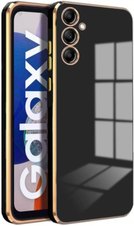 Bodycell Gold Plated - Θήκη Σιλικόνης Samsung Galaxy S23 FE - Black (5206015074110)