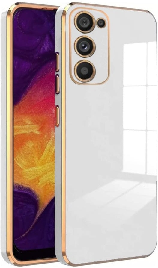 Bodycell Gold Plated - Θήκη Σιλικόνης Samsung Galaxy S23 - White (5206015069758)