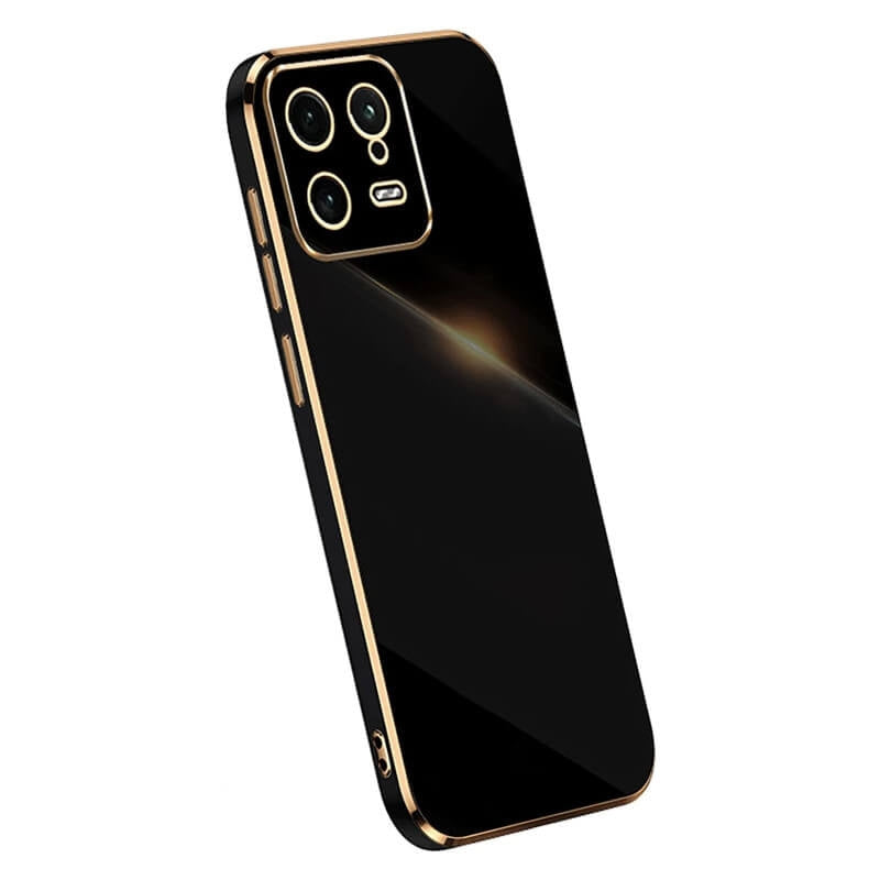 Bodycell Gold Plated - Θήκη Σιλικόνης Xiaomi 13 - Black (5206015069857)