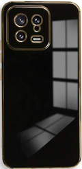 Bodycell Gold Plated - Θήκη Σιλικόνης Xiaomi 13 - Black (5206015069857)