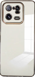 Bodycell Gold Plated - Θήκη Σιλικόνης Xiaomi 13 Pro - White (5206015069901)