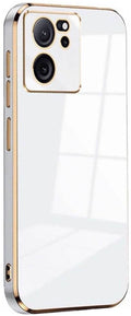 Bodycell Gold Plated - Θήκη Σιλικόνης Xiaomi 13T / 13T Pro / Redmi K60 Ultra - White (5206015074301)