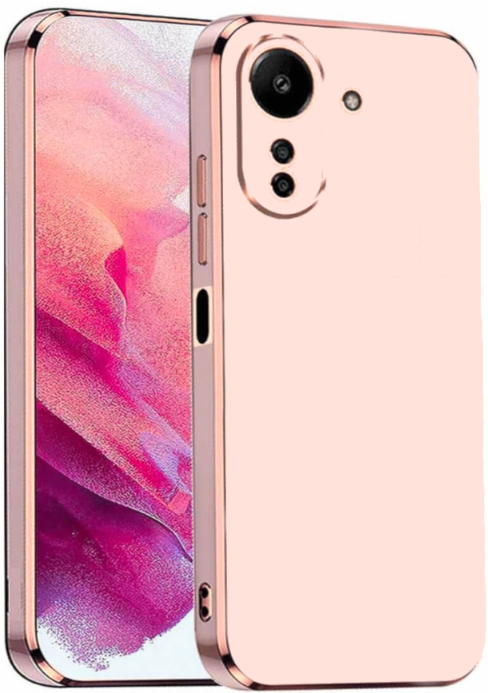 Bodycell Gold Plated - Θήκη Σιλικόνης Xiaomi Redmi 13C 4G / Poco C65 - Pink (5206015074578)