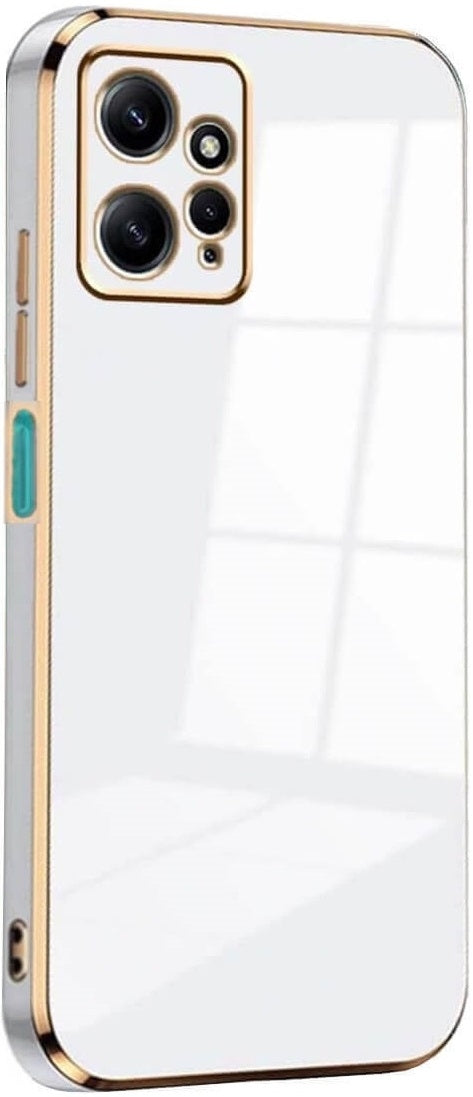 Bodycell Gold Plated - Θήκη Σιλικόνης Xiaomi Redmi Note 12 4G - White (5206015071690)