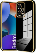 Bodycell Gold Plated - Θήκη Σιλικόνης Xiaomi Redmi Note 12 Pro Plus - Black (5206015071782)