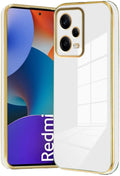 Bodycell Gold Plated - Θήκη Σιλικόνης Xiaomi Redmi Note 12 Pro Plus - White (5206015071812)
