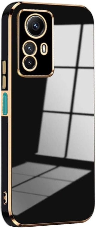 Bodycell Gold Plated - Θήκη Σιλικόνης Xiaomi Redmi Note 12S - Black (5206015071829)