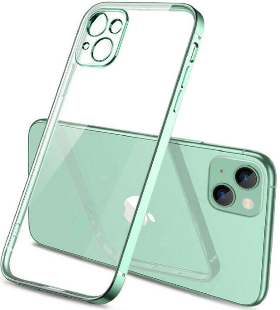 Bodycell HD Διάφανη Θήκη Σιλικόνης Apple iPhone 13 - Green (5206015067310)