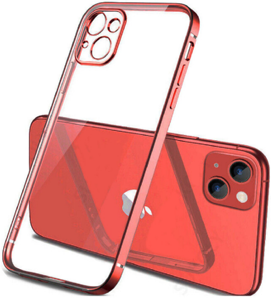 Bodycell HD Διάφανη Θήκη Σιλικόνης Apple iPhone 13 mini - Red (5206015067273)