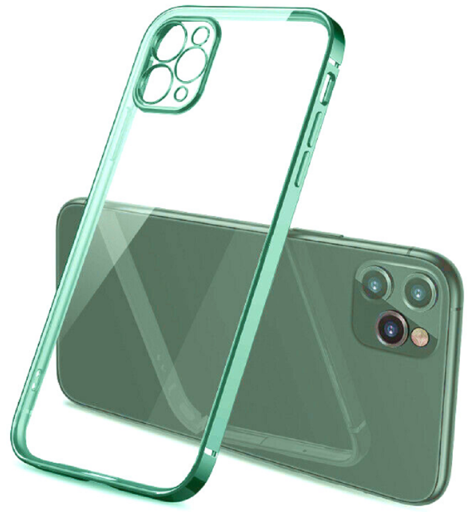 Bodycell HD Διάφανη Θήκη Σιλικόνης Apple iPhone 13 Pro Max - Green (5206015067419)