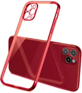 Bodycell HD Διάφανη Θήκη Σιλικόνης Apple iPhone 13 Pro Max - Red (5206015067426)