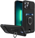 Bodycell Multifunction - Ανθεκτική Θήκη Apple iPhone 13 Pro με Λουράκι Λαιμού / Κάλυμμα Κάμερας / Ring Holder / Υποδοχή Κάρτα