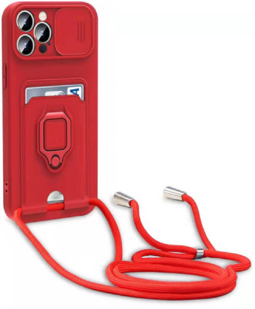 Bodycell Multifunction - Ανθεκτική Θήκη Apple iPhone 14 Pro Max με Λουράκι Λαιμού / Κάλυμμα Κάμερας / Ring Holder / Υποδοχή Κ