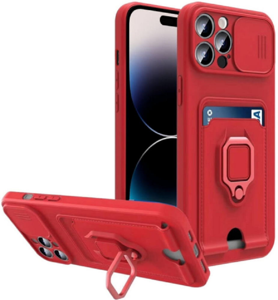 Bodycell Multifunction - Ανθεκτική Θήκη Apple iPhone 14 Pro Max με Λουράκι Λαιμού / Κάλυμμα Κάμερας / Ring Holder / Υποδοχή Κ