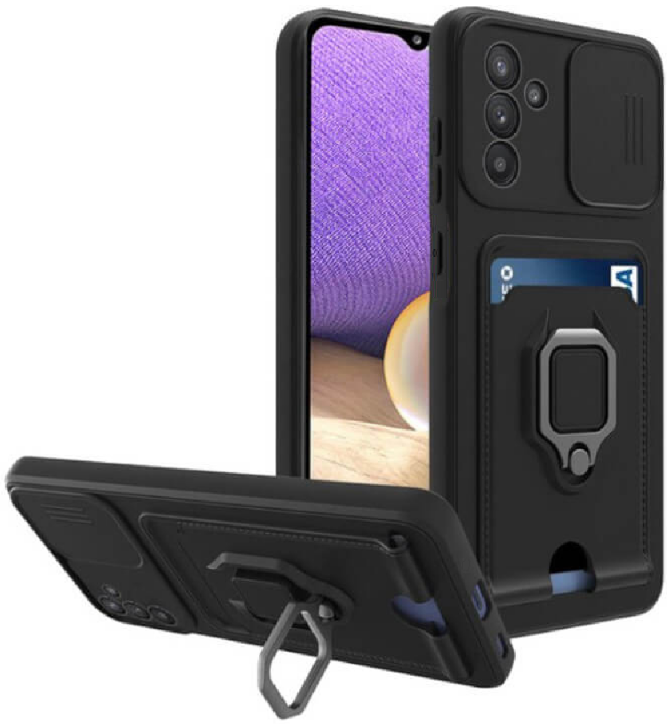 Bodycell Multifunction - Ανθεκτική Θήκη Samsung Galaxy S23 FE με Λουράκι Λαιμού / Κάλυμμα Κάμερας / Ring Holder / Υποδοχή Κάρ