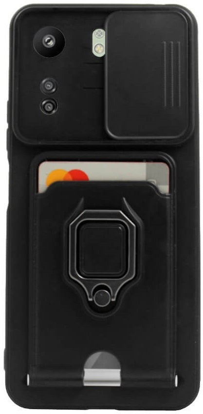 Bodycell Multifunction - Ανθεκτική Θήκη Xiaomi Redmi 13C 4G / Poco C65 με Λουράκι Λαιμού / Κάλυμμα Κάμερας / Ring Holder / Υπ