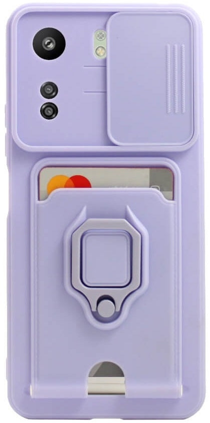Bodycell Multifunction - Ανθεκτική Θήκη Xiaomi Redmi 13C 4G / Poco C65 με Λουράκι Λαιμού / Κάλυμμα Κάμερας / Ring Holder / Υπ