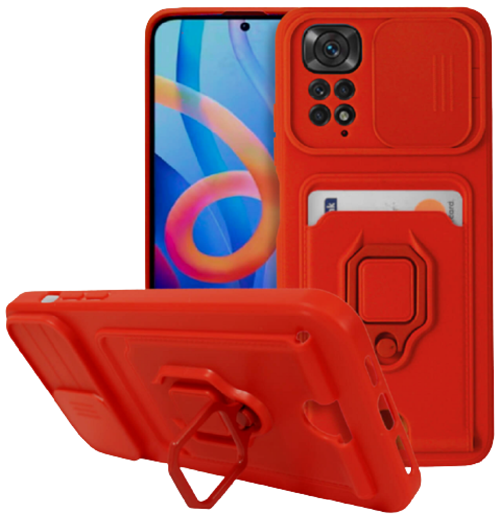 Bodycell Multifunction - Ανθεκτική Θήκη Xiaomi Redmi Note 11 Pro / Redmi Note 12 Pro 4G με Λουράκι Λαιμού / Κάλυμμα Κάμερας /