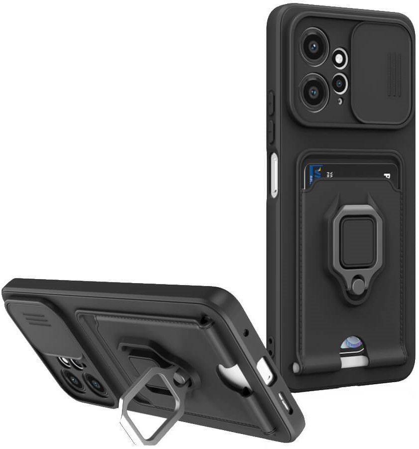 Bodycell Multifunction - Ανθεκτική Θήκη Xiaomi Redmi Note 12 4G με Λουράκι Λαιμού / Κάλυμμα Κάμερας / Ring Holder / Υποδοχή Κ