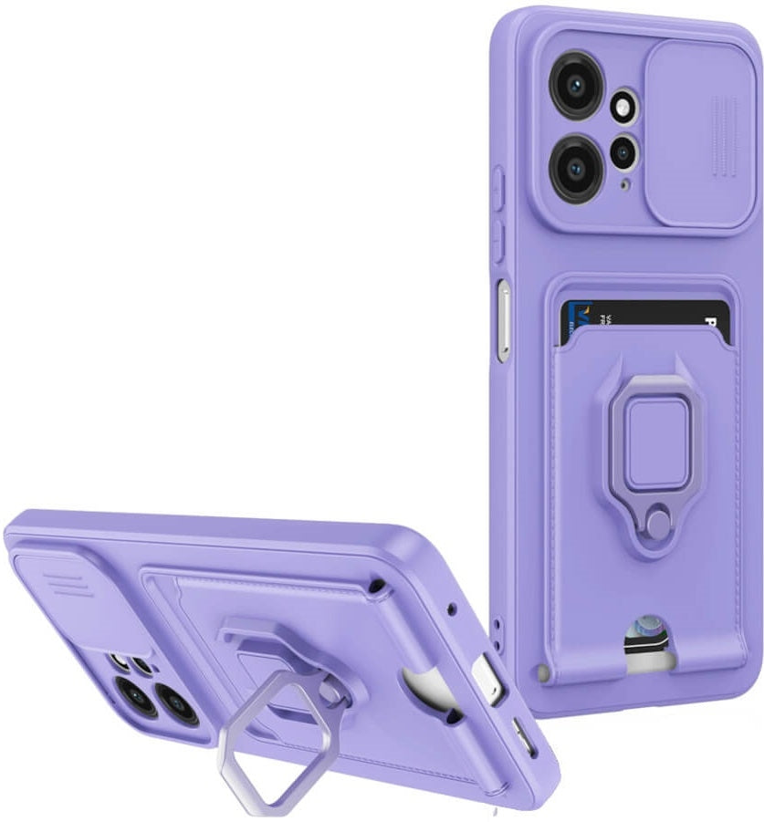 Bodycell Multifunction - Ανθεκτική Θήκη Xiaomi Redmi Note 12 4G με Λουράκι Λαιμού / Κάλυμμα Κάμερας / Ring Holder / Υποδοχή Κ